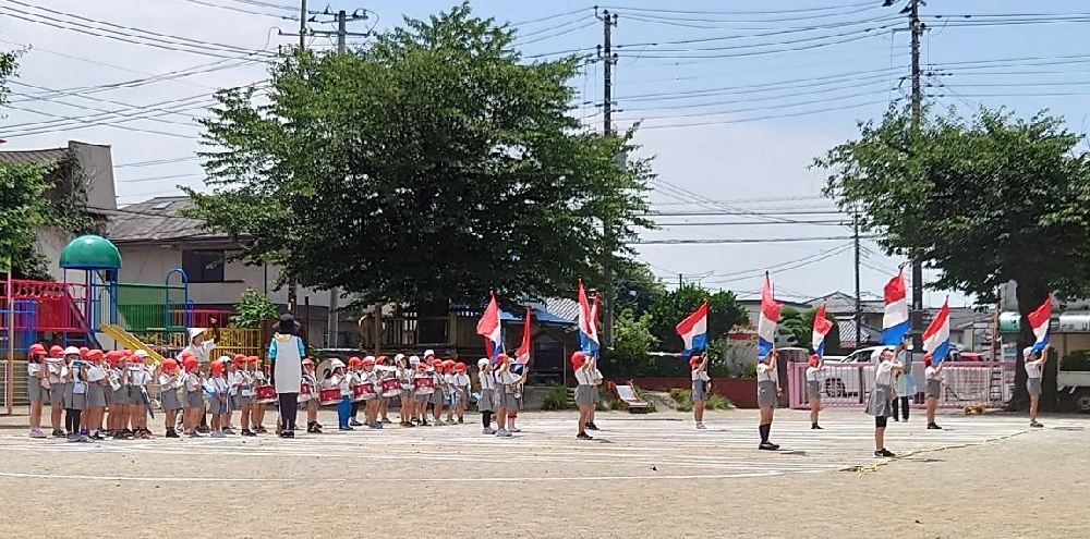 ☆鼓笛隊☆初めての外練習